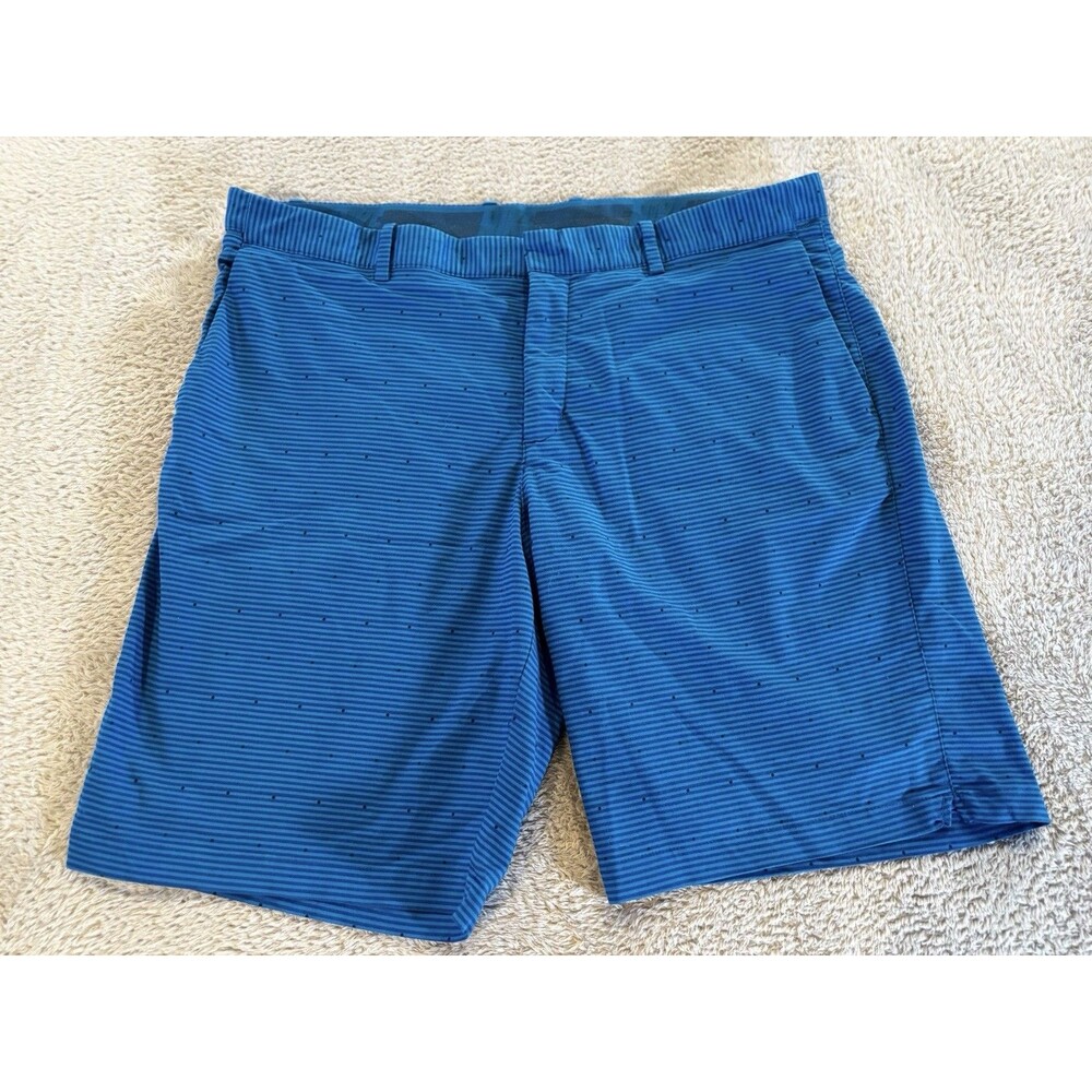 Nike Dri-FIT Mens Golf Shorts Blue Size 38 Performance Athletic Activewear
